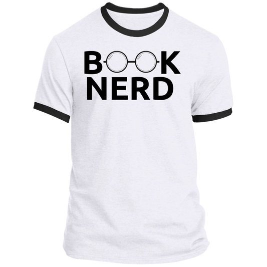Book Nerd Ringer Tee
